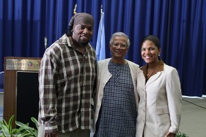 Terreon Gully, Dr. Muhammad Yunus, Dr. Ramona Houston